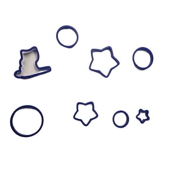 Vintage Wilson 101 Cookie Cutters Holidays Numbers Lettters Animals IOB - Picture 8 of 14